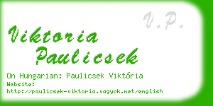 viktoria paulicsek business card